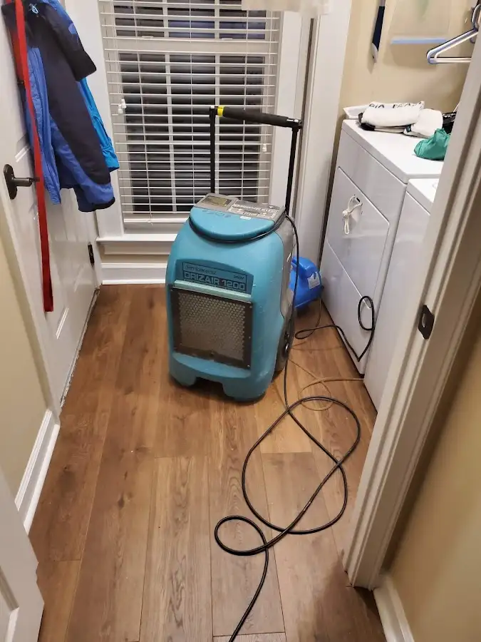 Commercial dehumidifier deployed for Flood Damage Cleanup in Minnehaha